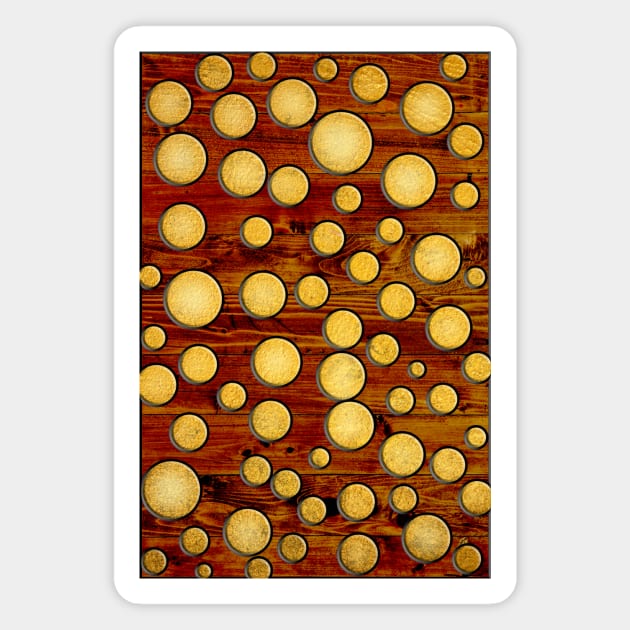 Wood and gold Magnet by Gaspar Avila